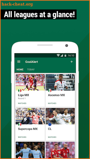 Football Live Scores Mexico 2018 - GoalAlert screenshot