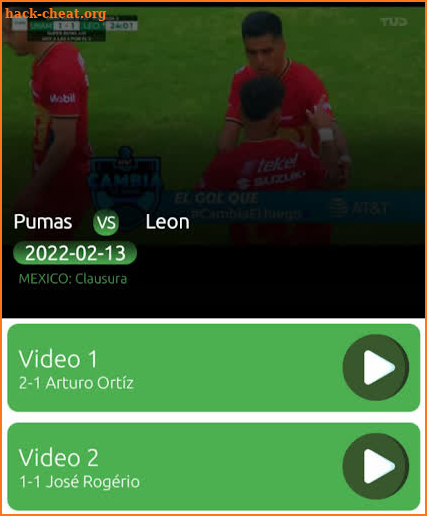 Football  matches screenshot