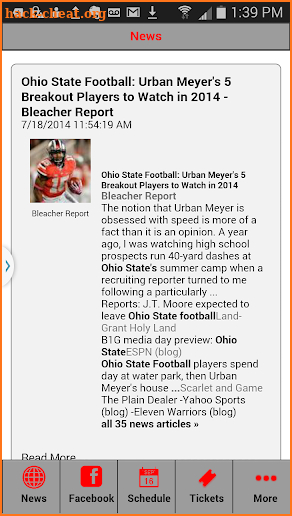 Football News - Ohio State Edition screenshot