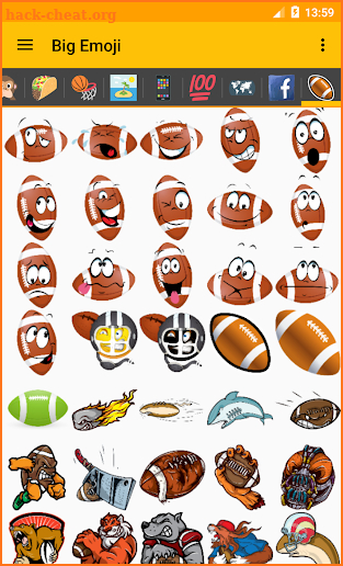 🏈 Football Pack for Big Emoji screenshot