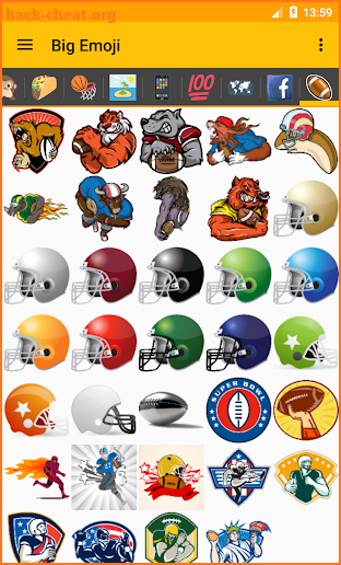 🏈 Football Pack for Big Emoji screenshot