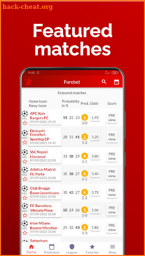 Football Predictions Forebet screenshot