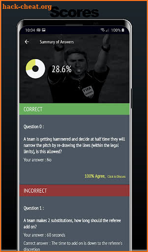 Football Referee Quiz screenshot