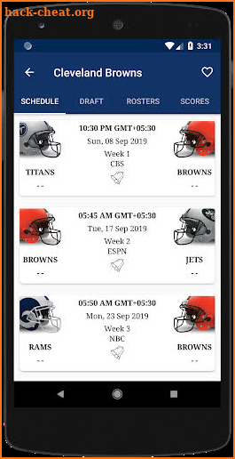 Football  Schedule & Live Scores screenshot