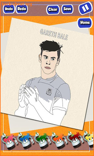 Football Stars Strike Coloring Pages Game screenshot