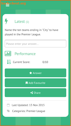 Football Teasers Quiz screenshot