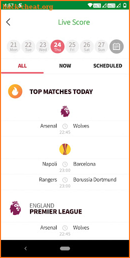 Football TV Live App screenshot