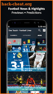 Football TV Live - One Touch Sports Television screenshot