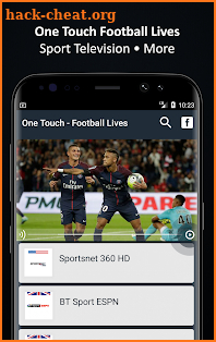 Football TV Live - One Touch Sports Television screenshot