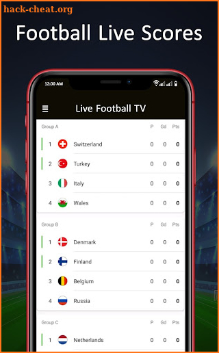 Football TV Live Streaming HD - Live Football TV screenshot