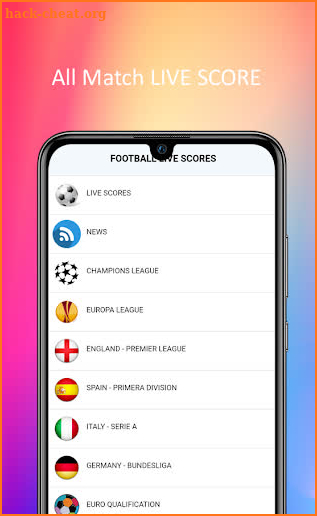 Football TV - Live tv scores screenshot