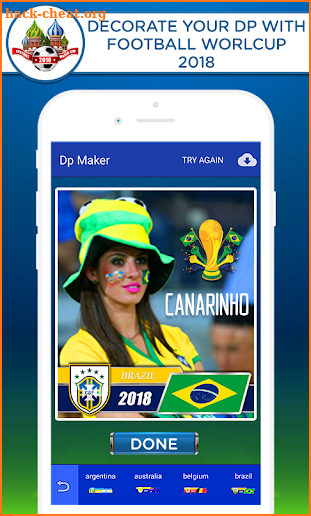 Football World Cup 2018 DP Maker & Frames screenshot