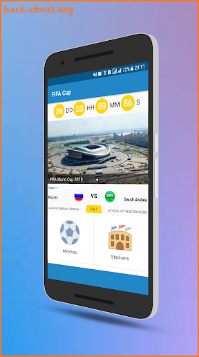 Football World Cup Live Match Score 2018 screenshot