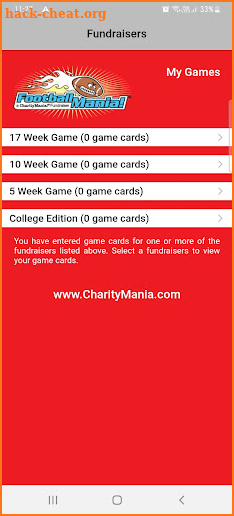 FootballMania Fundraisers screenshot