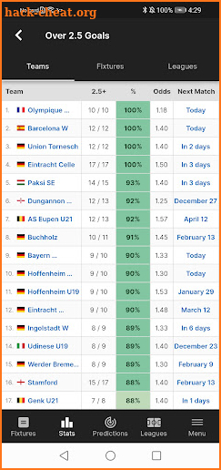 FootyStats - Soccer Stats screenshot
