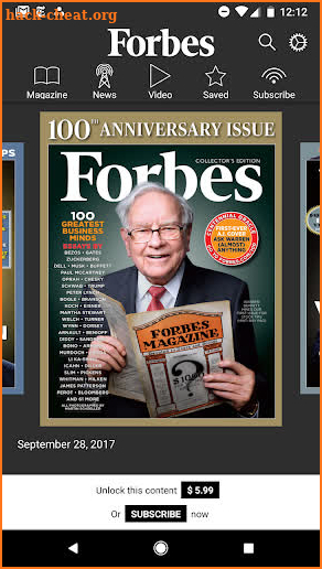 Forbes Magazine screenshot