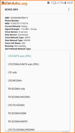 Force LTE 4G Only - Android 11 compatible screenshot
