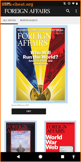 Foreign Affairs Magazine screenshot