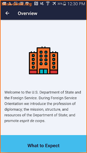 Foreign Service Orientation Guide screenshot