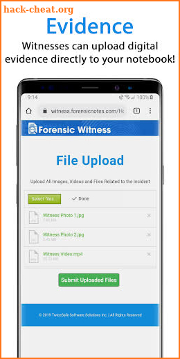 Forensic Notes - Timestamped Investigator Notes screenshot