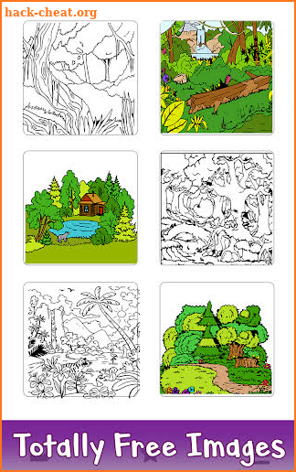 Forest Color by Number: Nature Coloring Book Pages screenshot