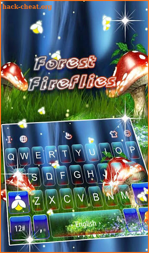 Forest Fireflies Keyboard Theme screenshot