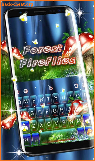 Forest Fireflies Keyboard Theme screenshot