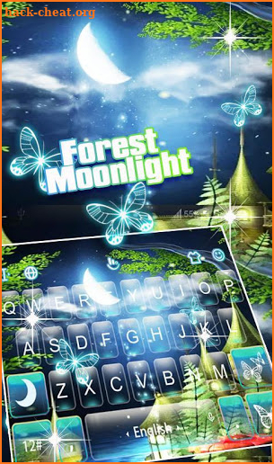 Forest Moonlight Keyboard Theme screenshot