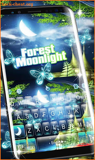 Forest Moonlight Keyboard Theme screenshot