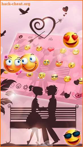 Forever Love Keyboard Theme screenshot