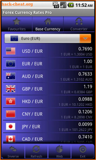 Forex Currency Rates Pro screenshot
