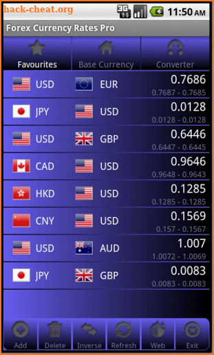 Forex Currency Rates Pro screenshot