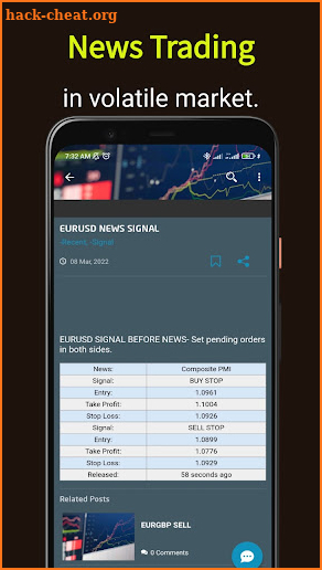 Forex News Signals Live App screenshot