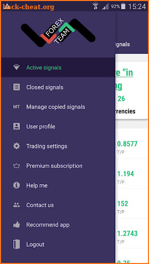 Forex Signals App for Metatrader - Forex Team screenshot