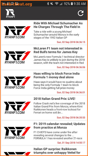 Formula 1 News and Information - latest F1 Updates screenshot