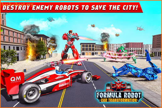 Formula Car Robot Games - Air Jet Robot Transform screenshot