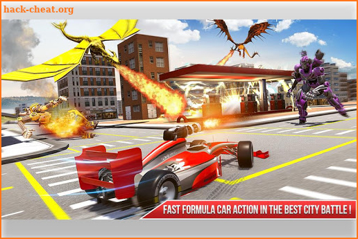 Formula Car Robot Transform - Flying Dragon Robot screenshot