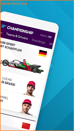 Formula E App screenshot