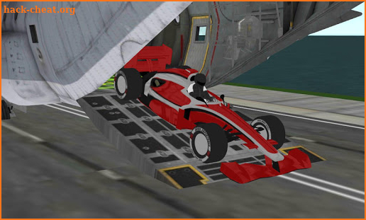 formula racing car cargo plane screenshot