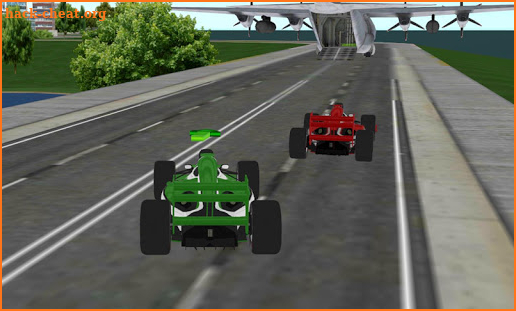 formula racing car cargo plane screenshot