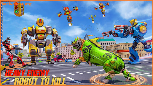 Formula Robot Car Game – Bee Robot Transform Game screenshot