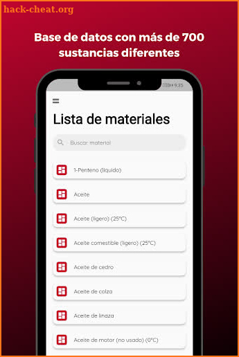 Formulia Materials screenshot