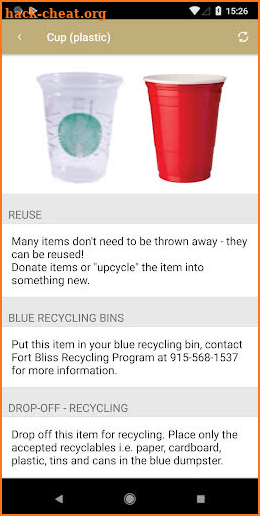 Fort Bliss Recycling screenshot