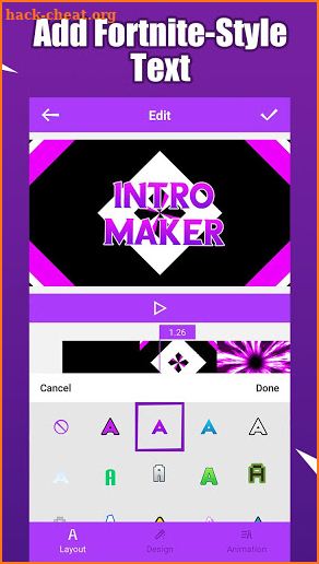 Fort Intro Maker for YouTube - make Fortnite intro screenshot