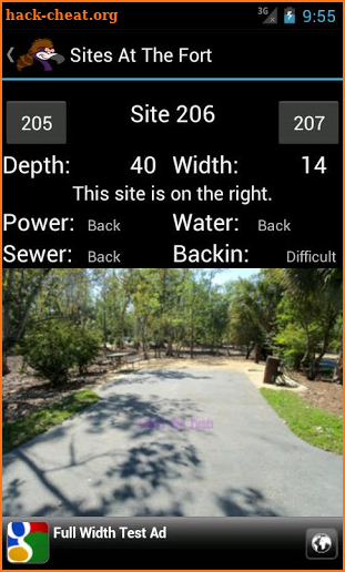 Fort Wilderness Sites screenshot