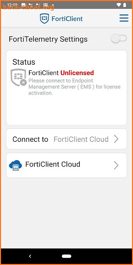 FortiClient screenshot