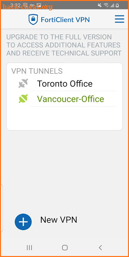 FortiClient VPN screenshot