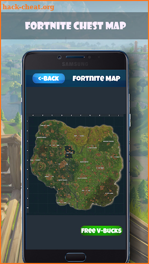 Fortnite Chest Map Free Battle Pass screenshot