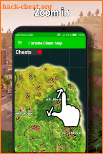 Fortnite Map with Chests screenshot