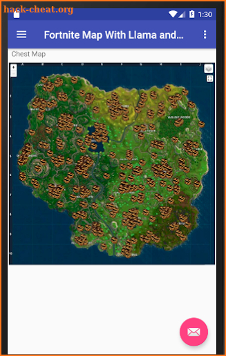 Fortnite Map With Llamas and Chests screenshot